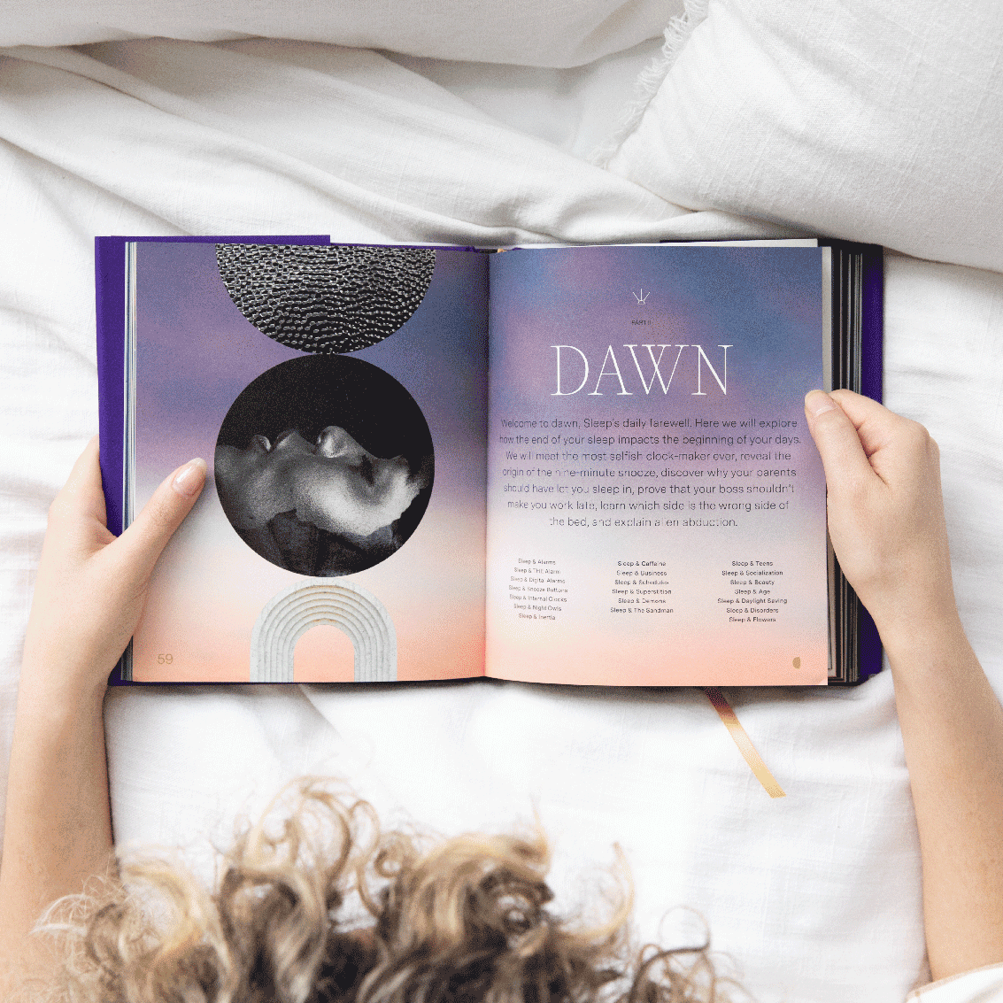 Animated preview flipping through the pages of Loftie's The Mysteries of Sleep book